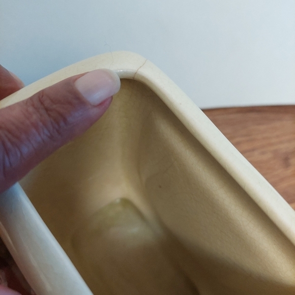 Vintage* 40s Royal Copley Embossed Deer & Fawn Vase/Planter - Picture 7 of 11